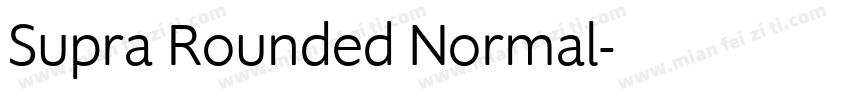 Supra Rounded Normal字体转换